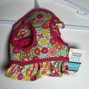 Pink Floral Harness-Martha Stewart XS